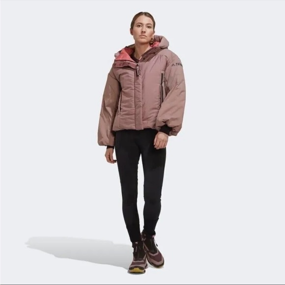 Adidas TERREX MYSHELTER COLD.RDY Down-Fill Jacket Mauve HG3163 Women Size S $350 - Picture 8 of 11